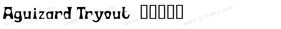 Aguizard Tryout字体转换